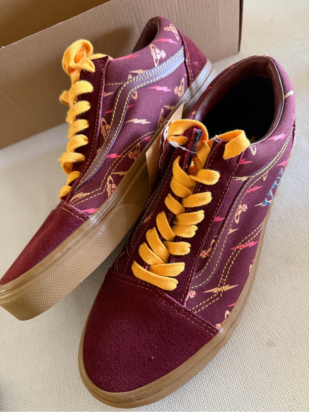 Vans x Vivienne Westwood Anglomania Low Maroon Sneakers Shows